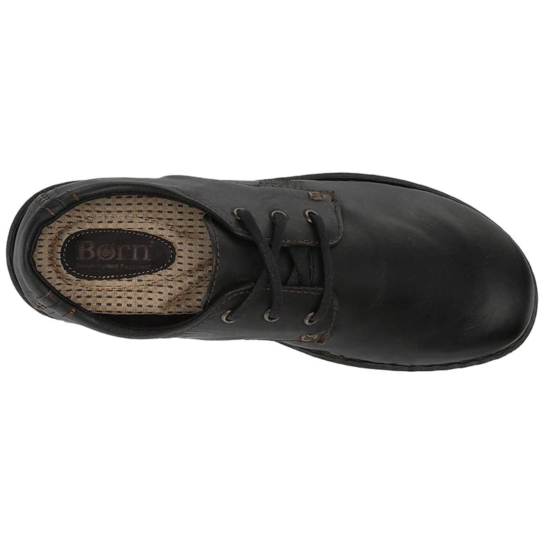 Born Soledad Black Men\'s Leather Oxfords Size 10 Born Mens Soledad Leather Lace-Up Oxfords Black 10.5 Medium  main image 3