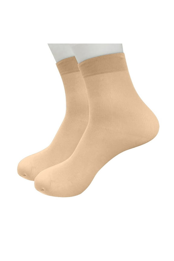 1 Pair Thin Sheer Ankle Socks - Women's Invisible No-Show Socks for Sneakers (Breathable & Seamless) Under 1$, Hontri Fiber 1 Stockings Women Short Elastic Thin Silky , B, One Size