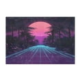 thumbnail image 7 of Yayeee Bath Rug for Bathroom Floor Non Slip Rectangle Fluffy Soft Absorbent Mat, 16"x24", Night Neon Road, 7 of 7