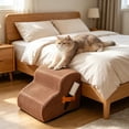 thumbnail image 4 of Non Slip Pet Stairs Foam Ramp Dog Cat Steps Portable Pet Ladder for Bed Couch Sofa Support for Small Senior Dogs Cats Anti Slip Washable Cover Indoor Outdoor Climbing Aid, 4 of 6
