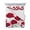 White, variant on Quilts Twin-XL Size Bedding Set, Red Poppy Lightweight Quilted Comforter, Spring Summer Farmhouse Flowers Rustic Burlap Soft Reversible Bedspread Coverlet with Pillow Covers for All Season, 68" x 98"
