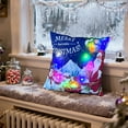 thumbnail image 7 of Christmas Lighted Throw Pillow Covers 18x18" Christmas LED Pillows 2 Modes Switching Printed Sofa Pillows Cushions Pillowcases for Holiday Party Supplies, 7 of 7
