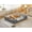 Dark Gray, variant on Bestco Orthopedic Dog Bed 36" Waterproof Dog Sofa Bed with Blanket Removable Washable Cover, Light Gray