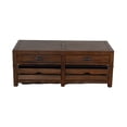 thumbnail image 2 of Flint Coffee Table- 2 Drawers- Crates- Dark Brown Mahogany- 50 Inch, 2 of 6