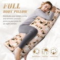 thumbnail image 5 of Bingfone Body Pillow Cover Long Pillow Case With Zipper Decorative Bedding Pillowcase 20"X54" Soft Cushion Pillow Case For Bedroom-Beagle Dog On Brown, 5 of 8