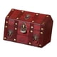 thumbnail image 4 of Caja de Madera Maciza con Cerradura y Llave Única con Tapa Abatible Diseño Antiguo Con Cerradura Rojo, 4 of 9