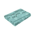 thumbnail image 3 of Cyan Abstract Line Graffiti Throw Blanket, Anti-Pilling Ultra-Soft Micro Fleece Cover Blanket for Bed Sofa, for All Seasons, 80"x60", 3 of 9