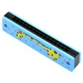thumbnail image 1 of Colorful Wooden Harmonica for Kids, 16 Hole Musical Instrument with Cute Bee and Flower Design, Perfect Gift for Beginners, 1 of 4