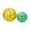 Ensemble Vert et Jaune, variante sur Almencla Balle de Massage - Compacte, Polyvalente, Pratique et Professionnelle - Appareil de Mise en Forme pour Massage des Pieds, des Épaules et du Cou 6 cm