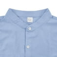 thumbnail image 7 of Men's Button Down Shirts Short Sleeve Casual Shirts Summer Beach Shirts Vacation Wedding Shirts with Pocket Light Blue S, 7 of 7