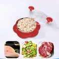 thumbnail image 2 of Picadora de pollo con tapa transparente, gran herramienta para picar pechuga de pollo, incluido tenedor cepillo, trituradora de carne visible, rojo, 2 of 7