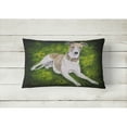 thumbnail image 2 of Carolines Treasures Isabella Greyhound Fabric Decorative Pillow 12H x16W multicolor, 2 of 3