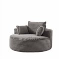 thumbnail image 2 of Sofa individual de espuma Chenille, 55' largo, sin necesidad de ensamblaje, silla moderna y acogedora para salón, dormitorio, sala de estar y sala de proyección (no es una silla giratoria)., 2 of 5