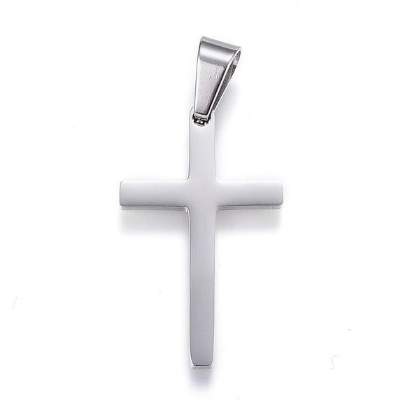 10pc Resistant 304 Stainless Steel Pendants Stainless Steel Color 32x20x3mm Hole: 4mm