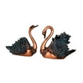 thumbnail image 4 of kowaku 2 Pieces Swan Sculpture Swan Figurine Modern Collectibles Home Decorations Ornaments for Cabinet Desktop Living Room Entrance Blue, 4 of 9