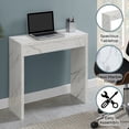 thumbnail image 3 of Convenience Concepts Northfield Table de Hall d'Entrée en Bois, Marbre Blanc, 3 of 8