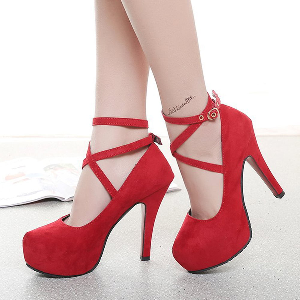 Details about    Womens New Fashion Ankle Strap Pump Dress Party High Heels Silver Sandal Shoe 