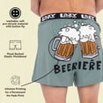 thumbnail image 5 of LazyOne Funny Boxers, Novelty Boxer Shorts, Humorous Underwear, Gag Gifts for Men, Beer, Drinking (Beeriere, Small), 5 of 7