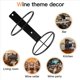 thumbnail image 3 of Soporte Pared para Vino, Paquete 12 Estantes para Vino Montados en la Pared, Soporte Exhibición Vino Metal para Almacenamiento Vino, Decoración Pared con Temática de Vino, 3 of 5