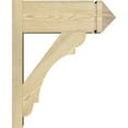thumbnail image 3 of Ekena Millwork 8"W x 20"D x 24"H Olympic Rough Sawn Arts and Crafts Outlooker, Douglas Fir, 3 of 4