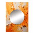 thumbnail image 2 of Designart "Dancing Tangerines I" Abstract Landscape Mirror Wall Decor - Modern Yellow Landscapes Mirror Wall Art For Entryway - 32" x 24" Inch, 2 of 5