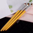 thumbnail image 2 of OULII 3Pcs Golden Nail Brush for Fine Details Patterns Lightweight Tool, 2 of 8