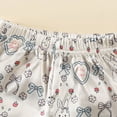 thumbnail image 6 of JUMEYU Baby Girl Summer Pajamas Girls Pajamas Short Sleeve Pjs Toddler Summer Sleepwear Sets 12 18 Months (Beige,12-18 Months), 6 of 6