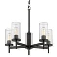 thumbnail image 2 of Golden Lighting Winslett 5-light Chandelier in Matte Black, 2 of 9