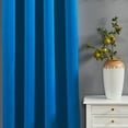 thumbnail image 3 of Home Soft Things Solid Blackout Curtains/Drapes Thermal Insulated Grommet Darkening Curtains, 2 Curtains and 2 Tiebacks Set - Snorkel Blue - 54 x 63 inches, 3 of 7