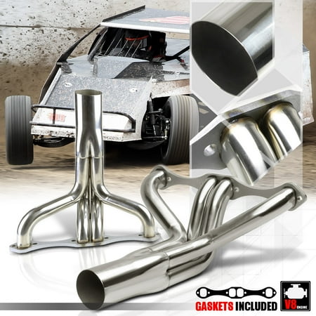 - Stainless Steel Exhaust Header Manifold for Chevy Small Block IMCA Circle SBC V8