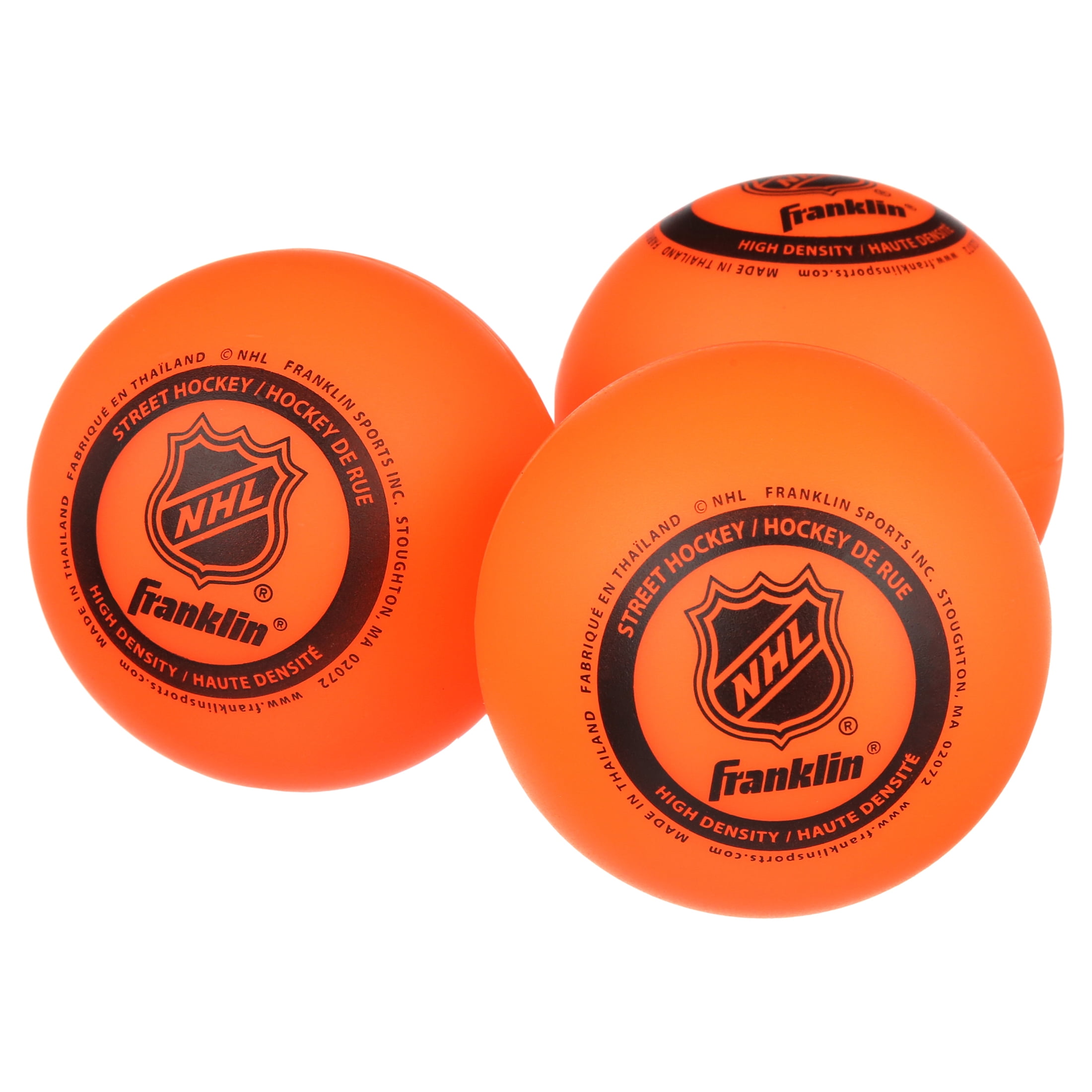 Franklin Sports NHL High-Density Street Hockey Ball Bucket - 15-Pack