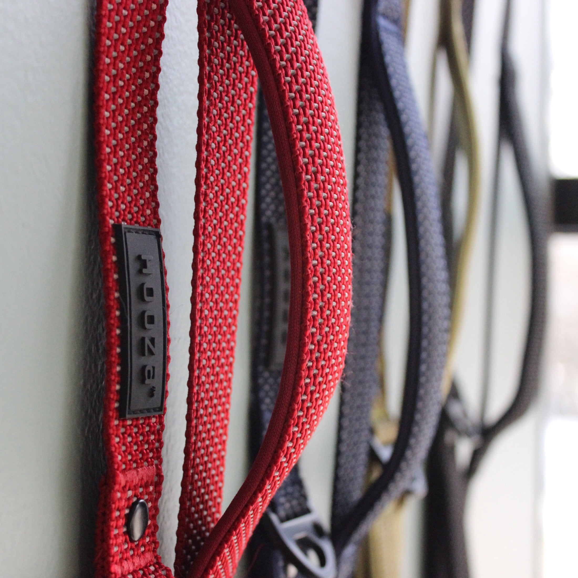 HOOZA Quick Clip Dog Harness & Flat Leash Set, Sand Medium – Magnetic Buckle, Reflective, Control