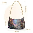 thumbnail image 3 of Womens Chain Shoulder Bag Mushrooms Magic Classic Tote Handbags Fashion Clutch Hobo Purse with Zipper for Travel Casual, 3 of 7