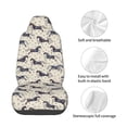 thumbnail image 4 of Wukai Horse Full Set Car Seat Covers with Soft Padding Universal Auto Front Seats Protector and Cushion Mat, 4 of 5