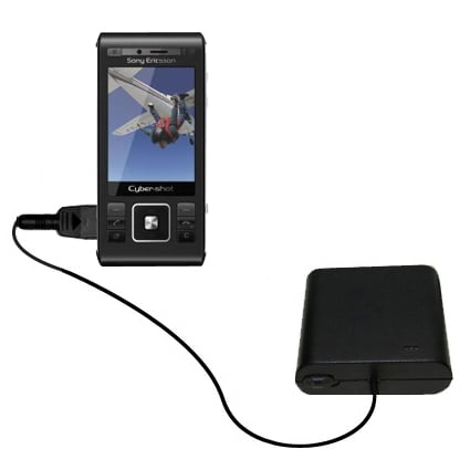 Portable Emergency AA Battery Charger Extender suitable for the Sony Ericsson C905 - with Gomadic Brand TipExchange Technology
