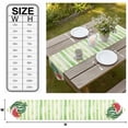 thumbnail image 3 of Red Watermelon Table Runner Linen Burlap Table Runner 72 Inches Long Summer Green Striped Country Rustic Dresser Scarves for Kitchen Island Coffee Dining Party Wedding Banquet Holiday Decor 16"x72", 3 of 8