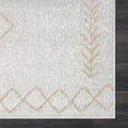 thumbnail image 5 of Laddha Home Designs 7.75' x 9.75' Geometric Diamond Rectangular Area Throw Rug - Cream, 5 of 8