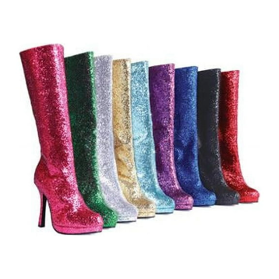 Gold 4" Glitter Boot 421-Zara Ellie Shoes Gold