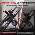 thumbnail image 6 of FED Fitness Feierdun Series LP1 Leg Press Machine, 2‑in‑1 Hack Squat Combo for Home Gym, with Pulley System and 38" Full Rom Squat Range, 6 of 10