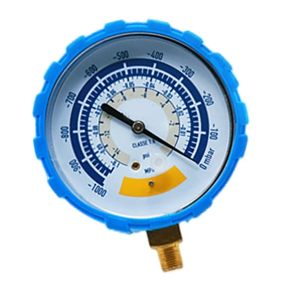 BIBABLYKE 0-14psi Vacuum Gauge Stainless Steel 1/8inch Pressure Gauge Waterproof for Vacuum Pump Accurate Air Gauge