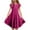 Hot Pink, variant on Glisme Girls Dresses Summer Double Layer Flutter Sleeve Flowy A Line Dress Casual Gradient Midi Dresses Light Blue Sundress Size 6-7 Years