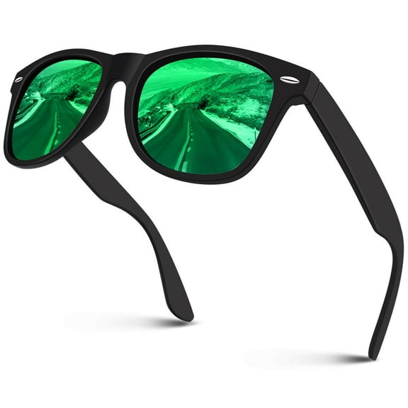 Sunier Classic Polarized Sunglasses 80's Retro Women Men Shades for Driving Fishing