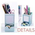 thumbnail image 3 of Jumpg 5-le Staff Blue Art Deco Fashion Desk Supplies Organizer Pen Holder Card, 3 of 3