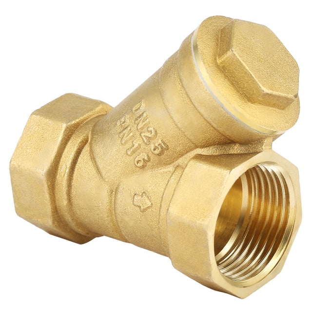 Colador de latón, colador de rosca hembra BSPP de 1" Conector de válvula de filtro de latón impulsado por rendimiento