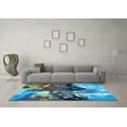 thumbnail image 3 of Ahgly Company Indoor Rectangle Oriental Light Blue Industrial Area Rugs, 3' x 5', 3 of 4