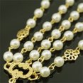 thumbnail image 4 of Qarigey Diadema de perlas para mujer, boda, compromiso, banquete, diadema ajustable Vintage, accesorios para la cabeza de aleación de Zinc para mujer Accesorio para el cabello Blanco Qarigey AP011530-02, 4 of 6