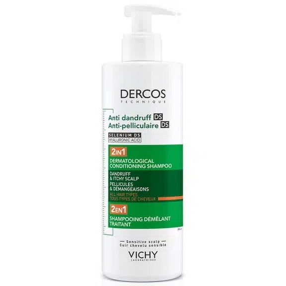 Vichy Dercos  Technique Anti Dandruff 2in1 Dermatological Conditioning Shampoo 390ml