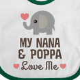 thumbnail image 4 of Inktastic Nana and Poppa Love Me Grandchild Elephant Boys or Girls Baby Bib, 4 of 4