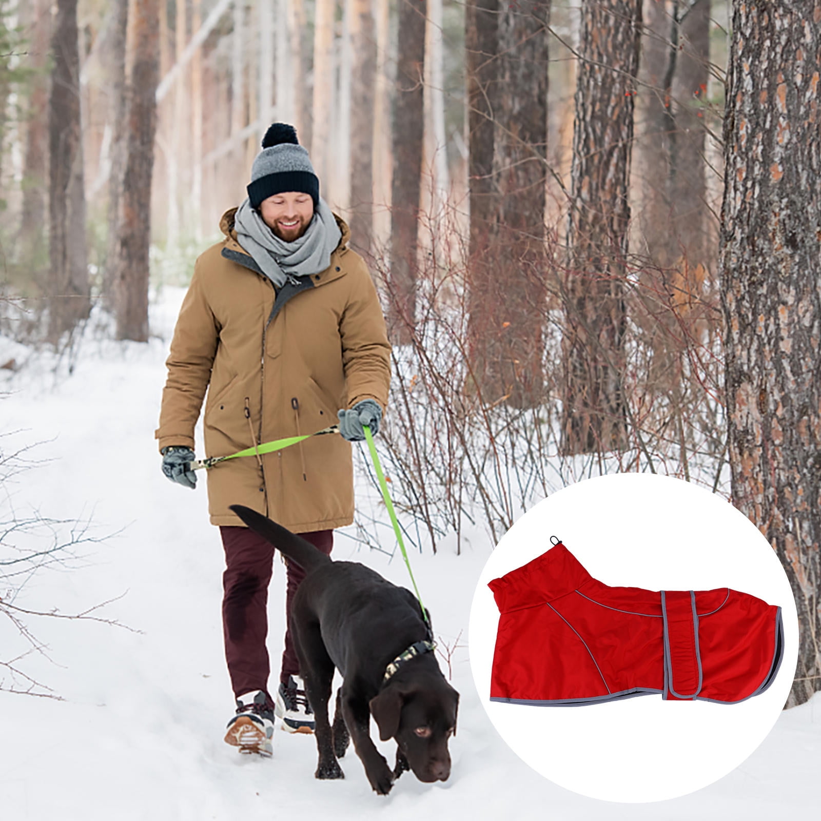 Healifty Pet Rain Coat Waterproof Outdoor Sports for Dogs 1Set