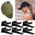 thumbnail image 4 of Baseball Hat Hooks 10Pcs Organizer Wall-mounted Durable Strong Hold Baseball Hat Hangers, 4 of 5